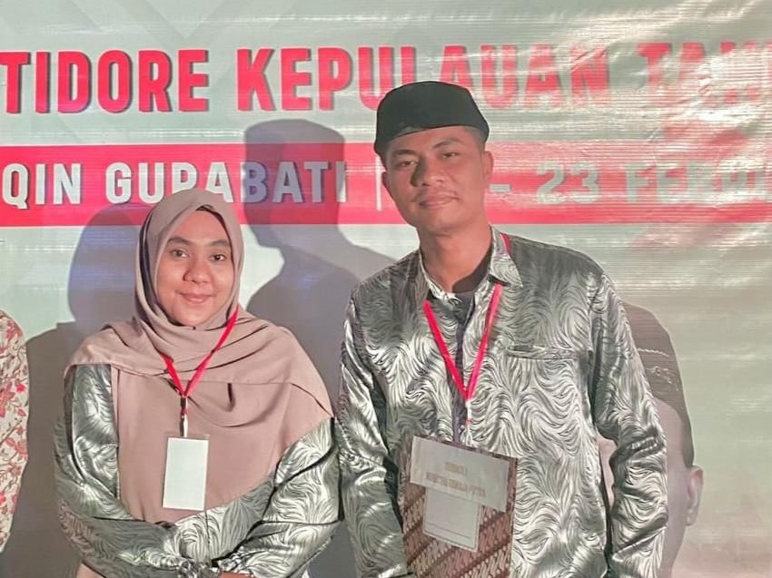 Rizkia Ahmad dan Afwan Adam mahasiswa IAT IAIN Ternate 