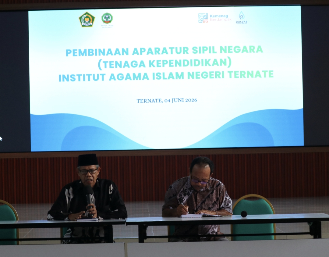 IAIN Ternate Gelar Pembinaan ASN dan Luncurkan Aplikasi SiAPA untuk Tenaga Kependidikan