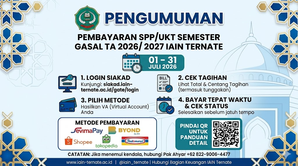Pembayaran UKT Semester Gasal TA 2026/2027